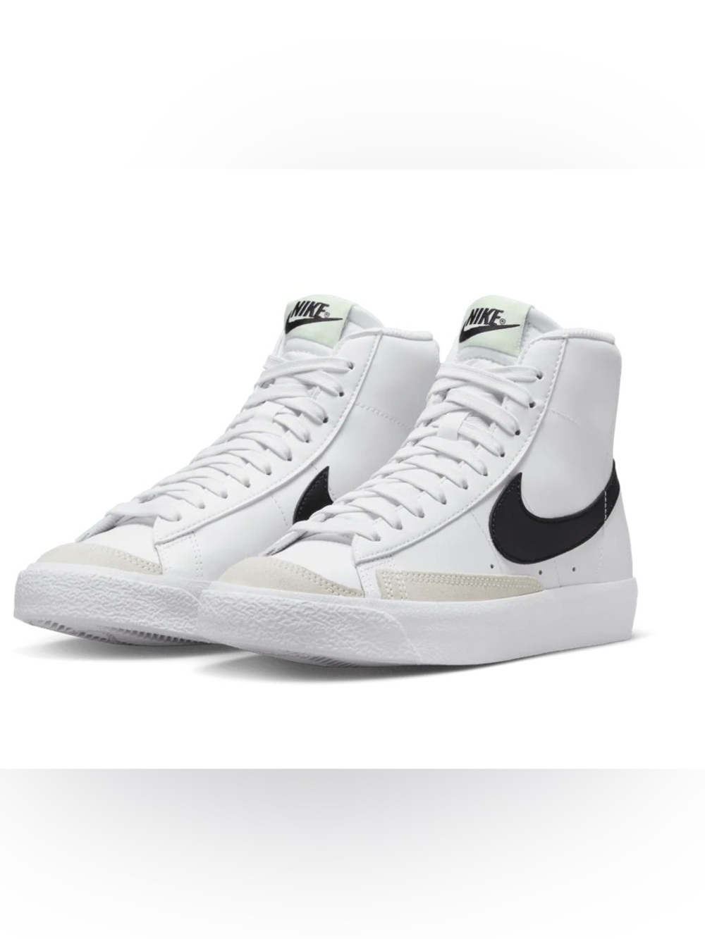 Nike Blazer Mid '77 Vintage White Black Neon Green